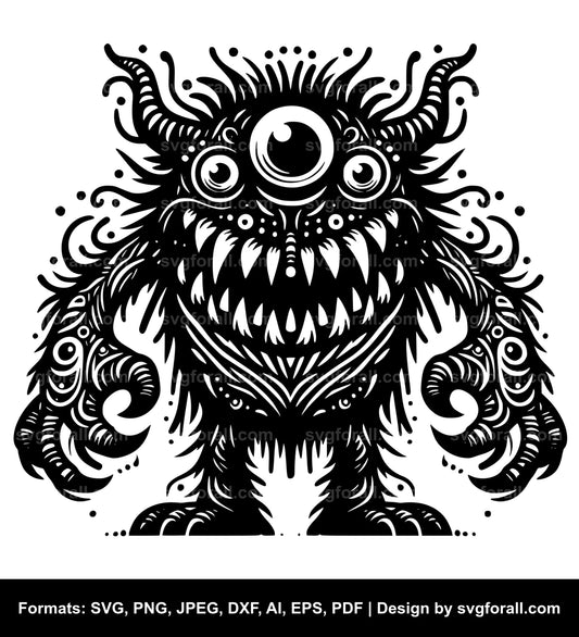 Monster SVG Vector