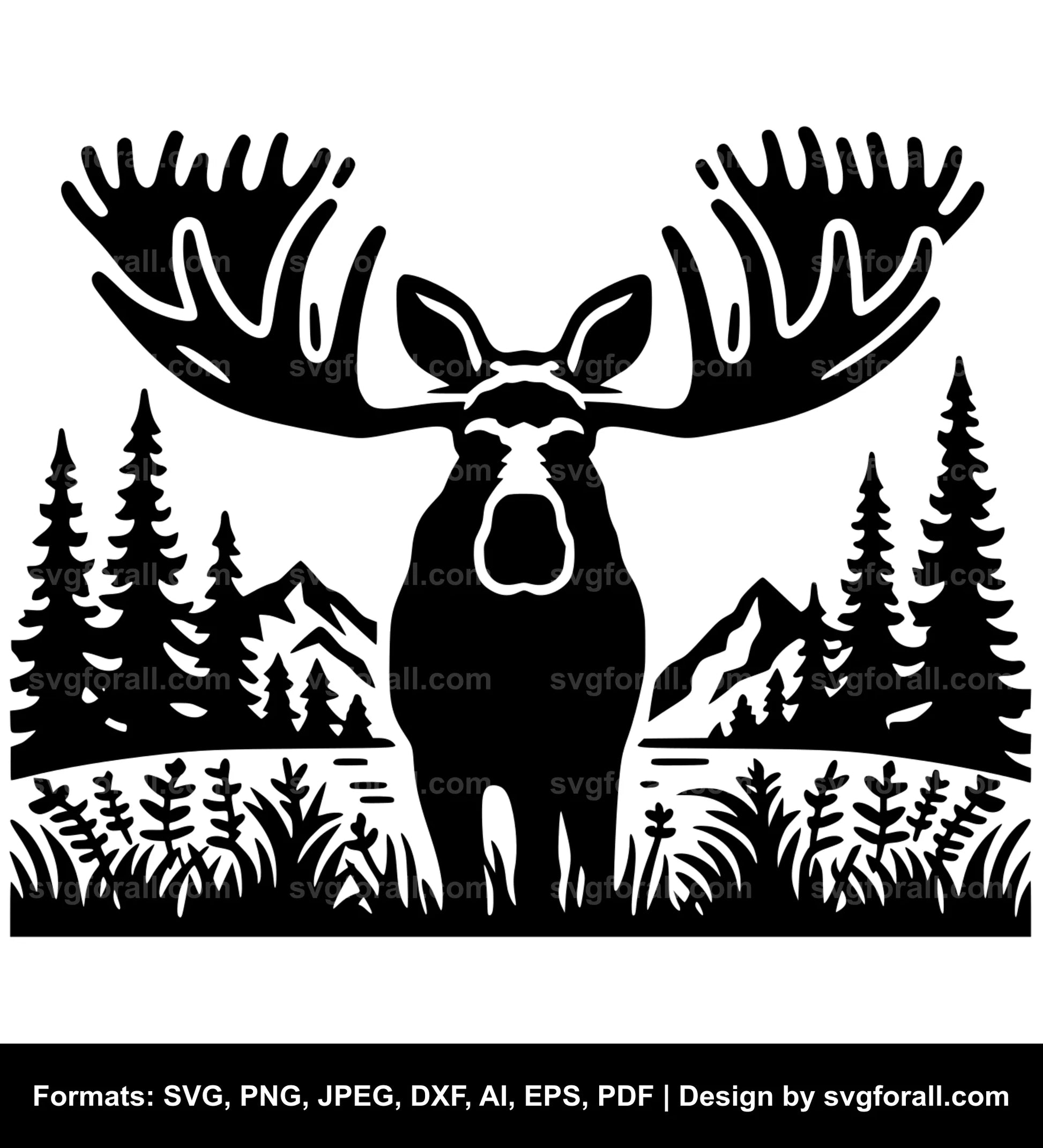 Moose Black SVG