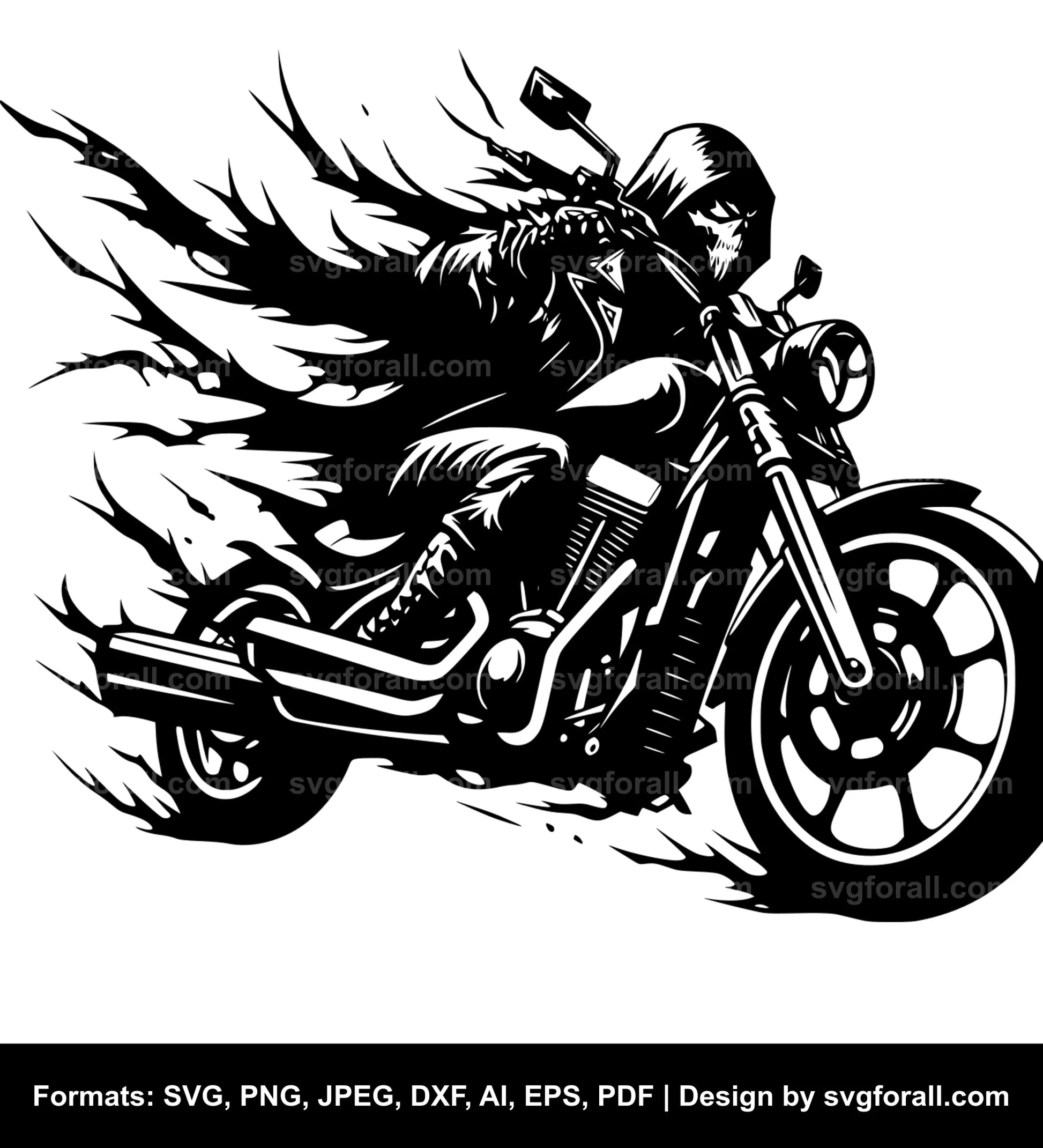 Motorcycle SVG PNG