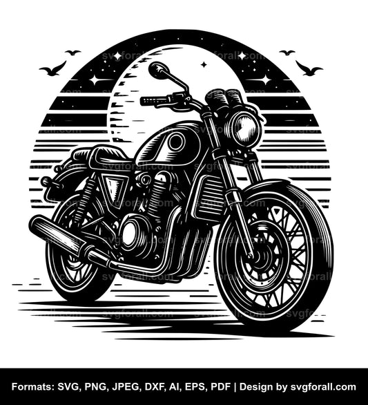 Motorcycle SVG Vector