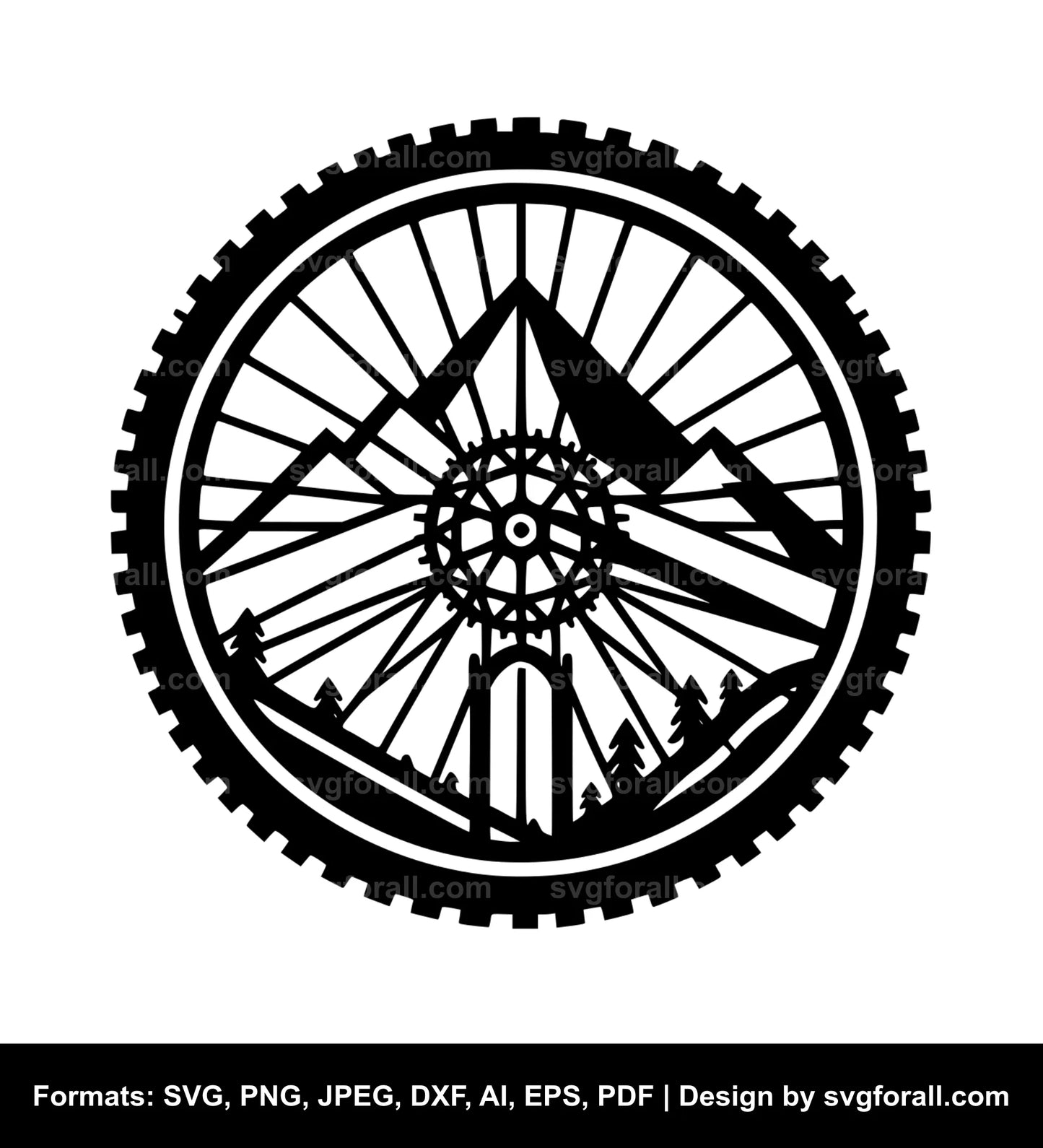 Mountain Bike Cricut SVG