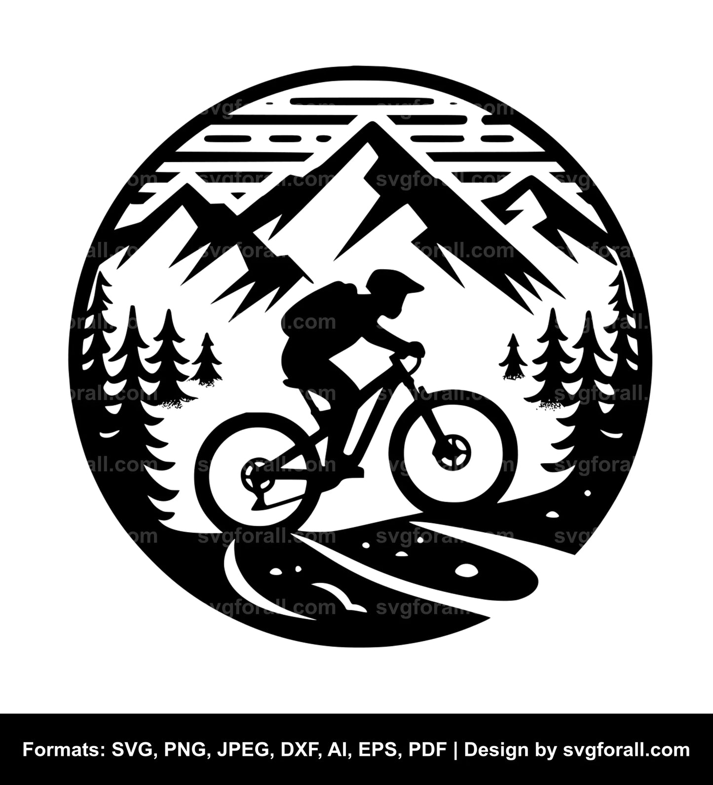 Mountain Bike SVG Cut File