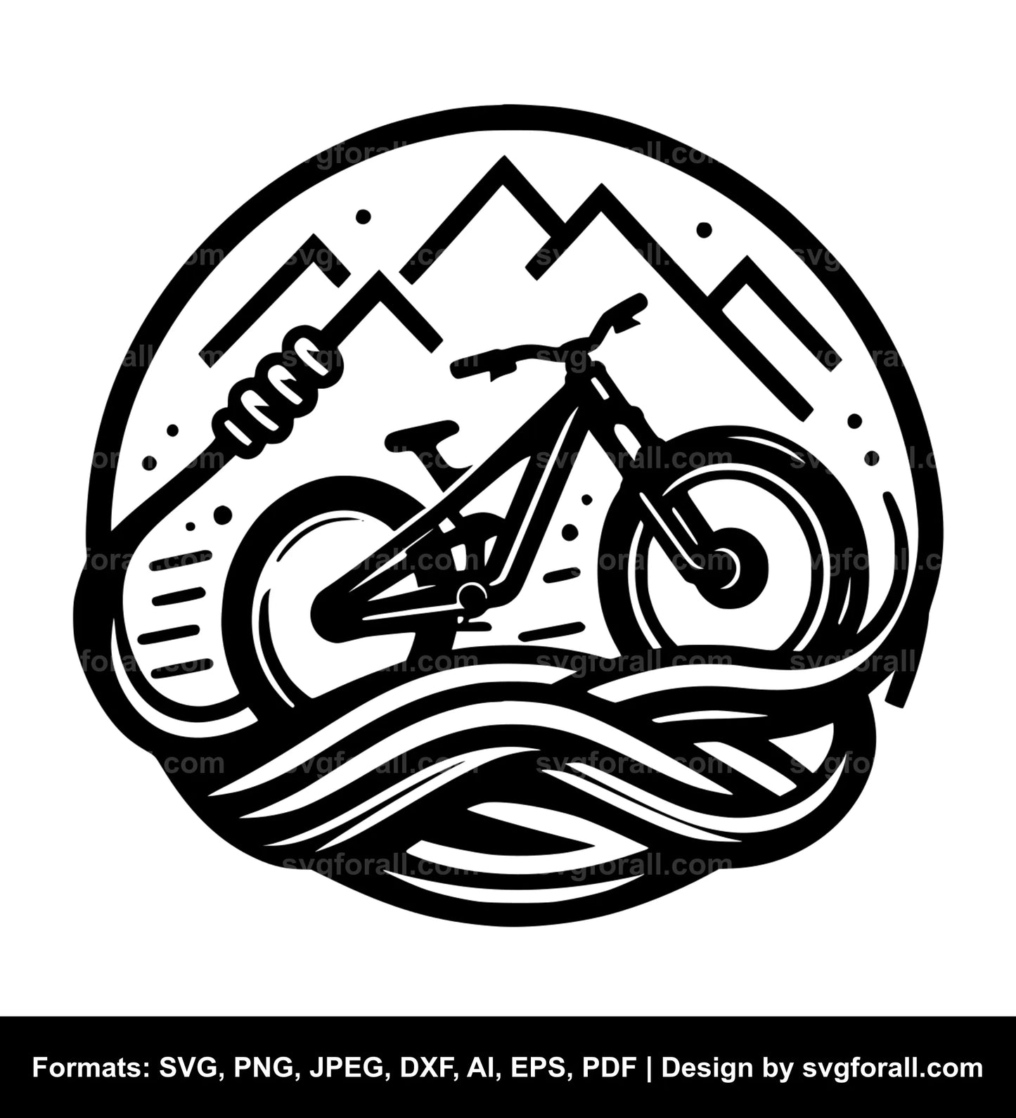 Mountain Bike SVG File