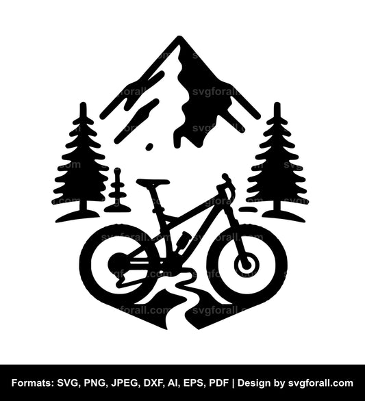 Mountain Bike SVG High Resolution