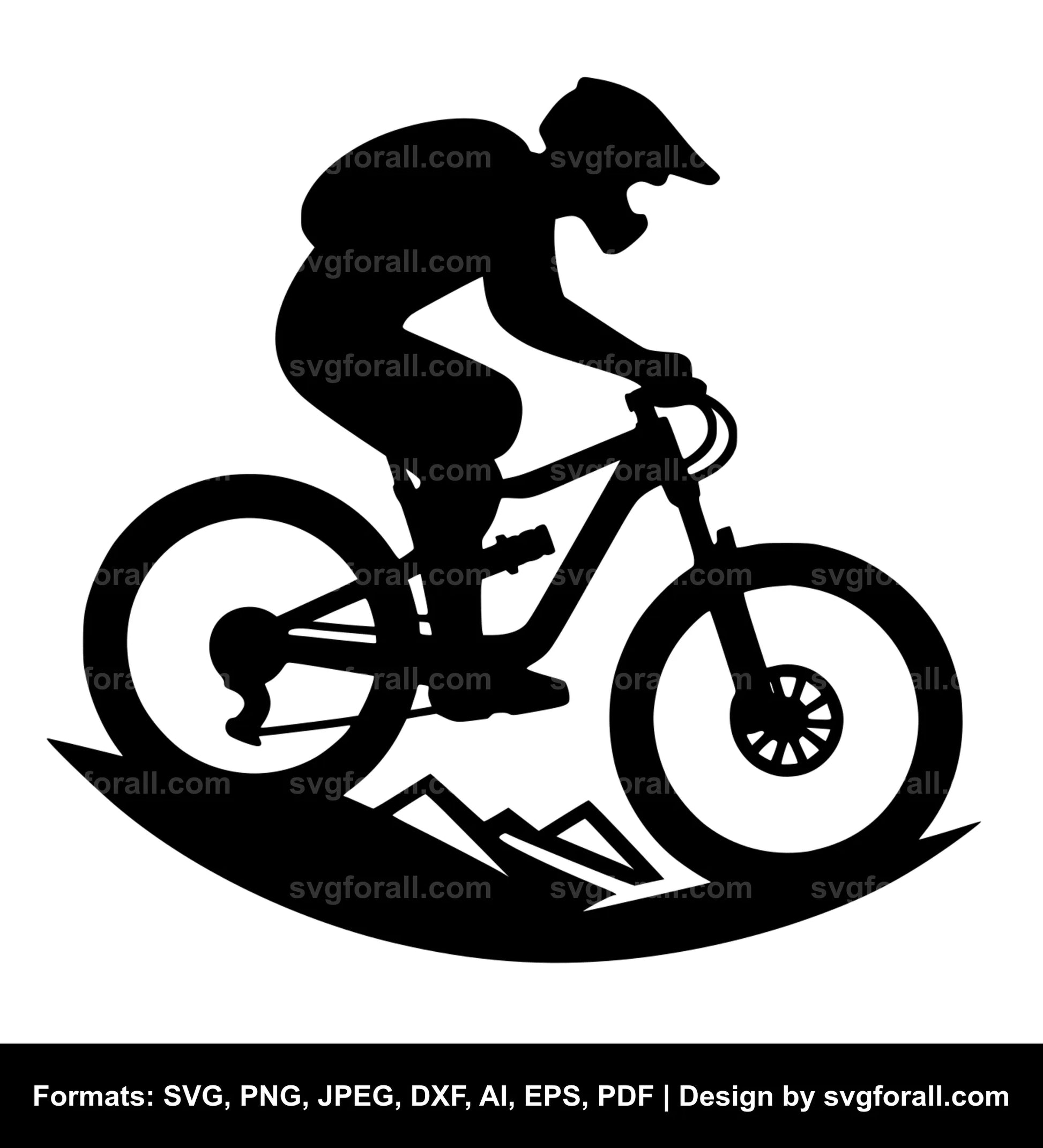 Mountain Biker Cricut SVG