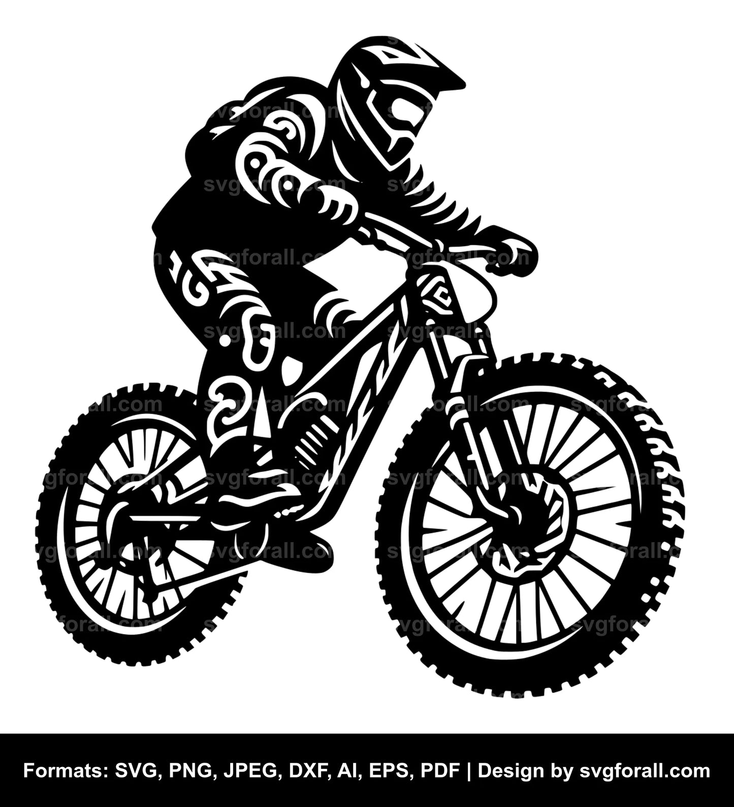 Mountain Biker Cricut SVG Design