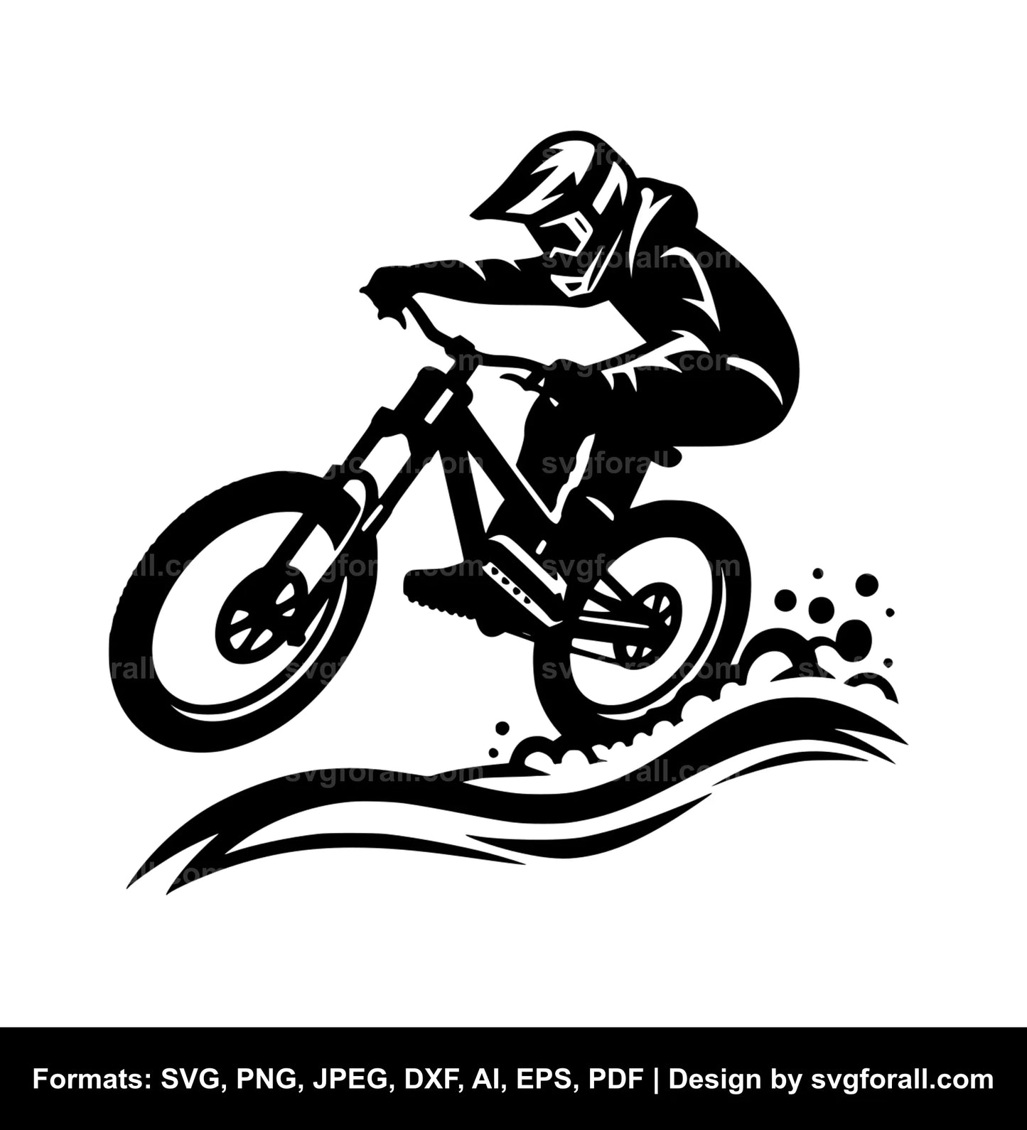 Mountain Biker SVG File