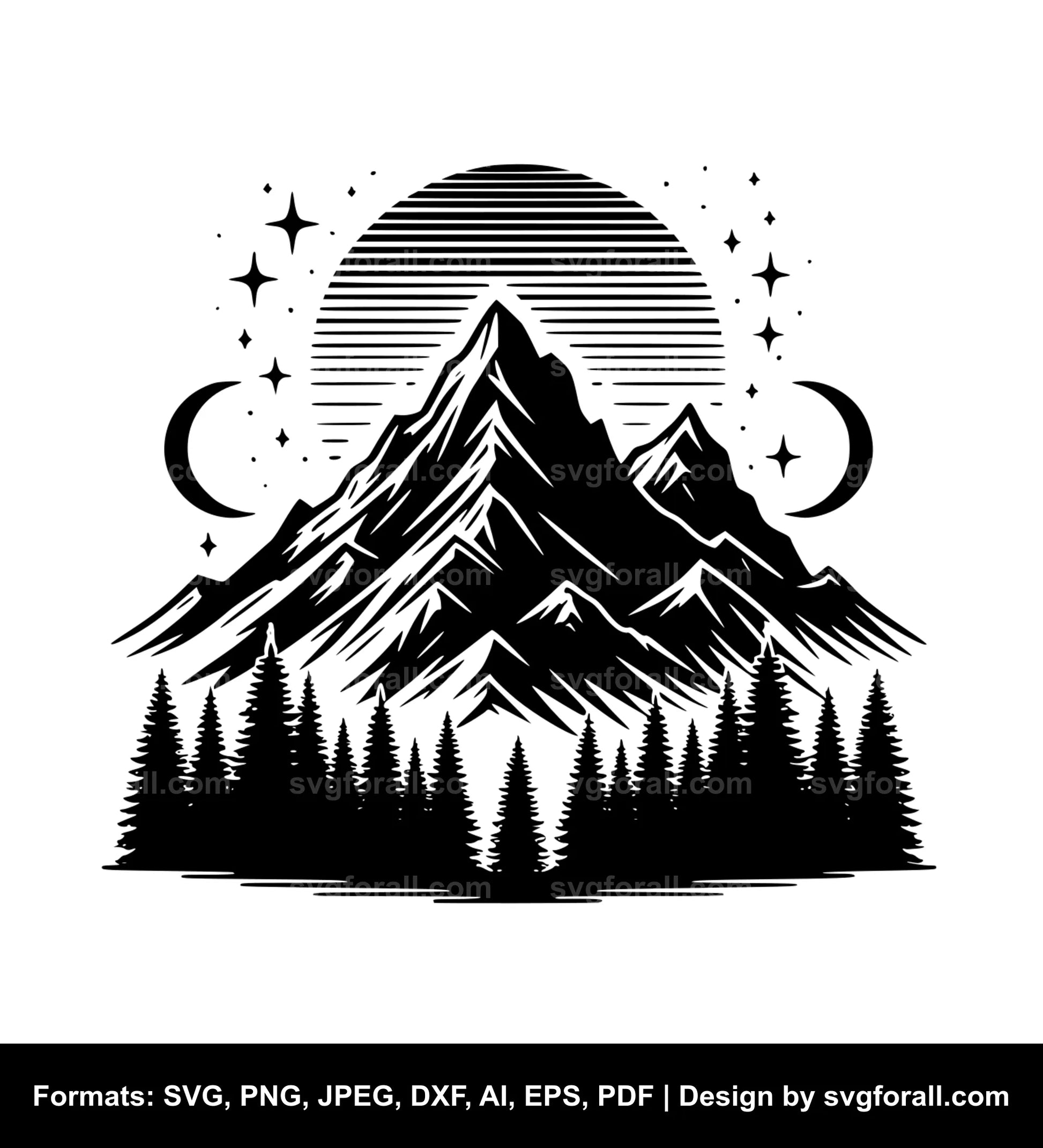 Mountain SVG Clipart