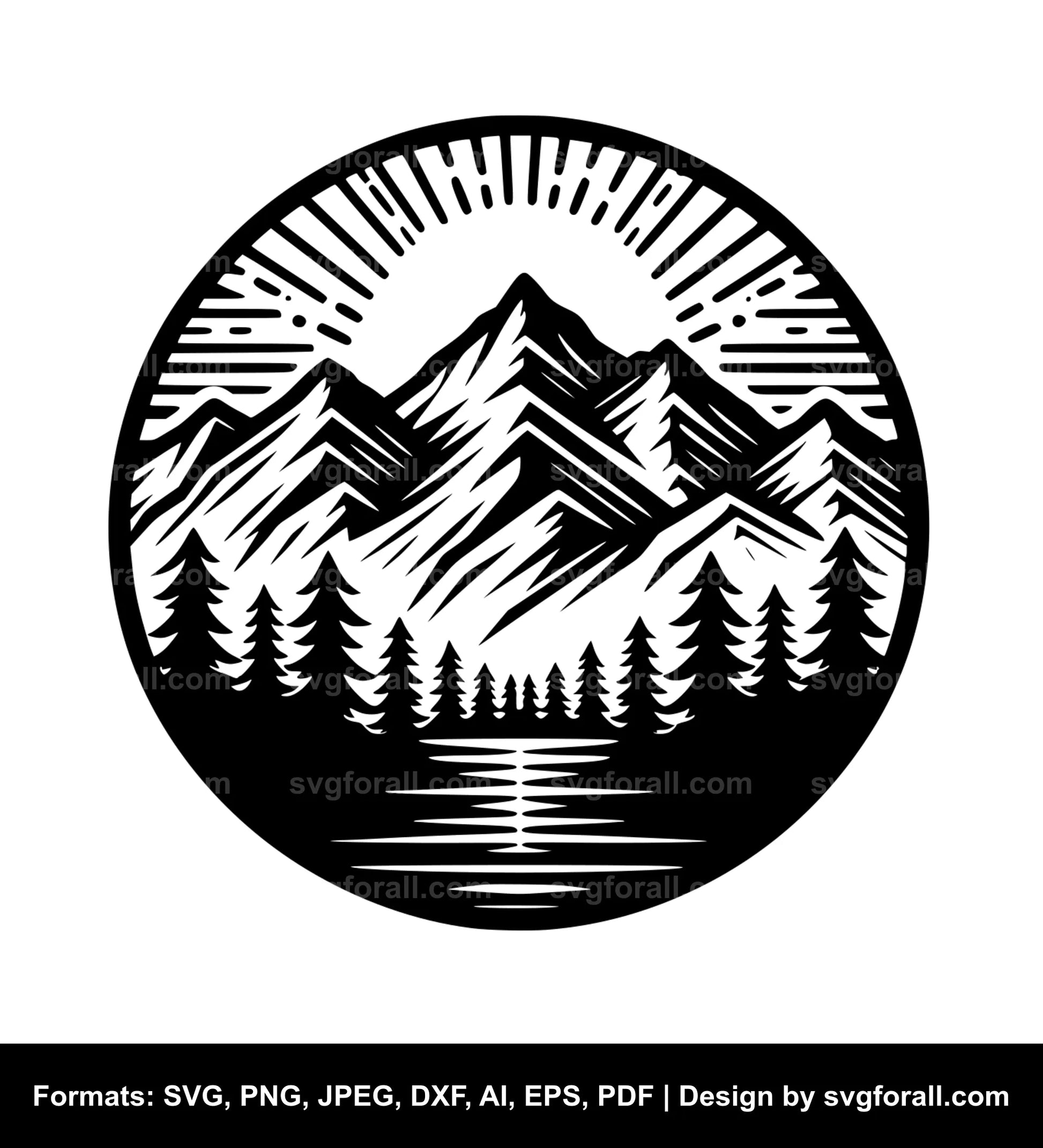 Mountain SVG Vector