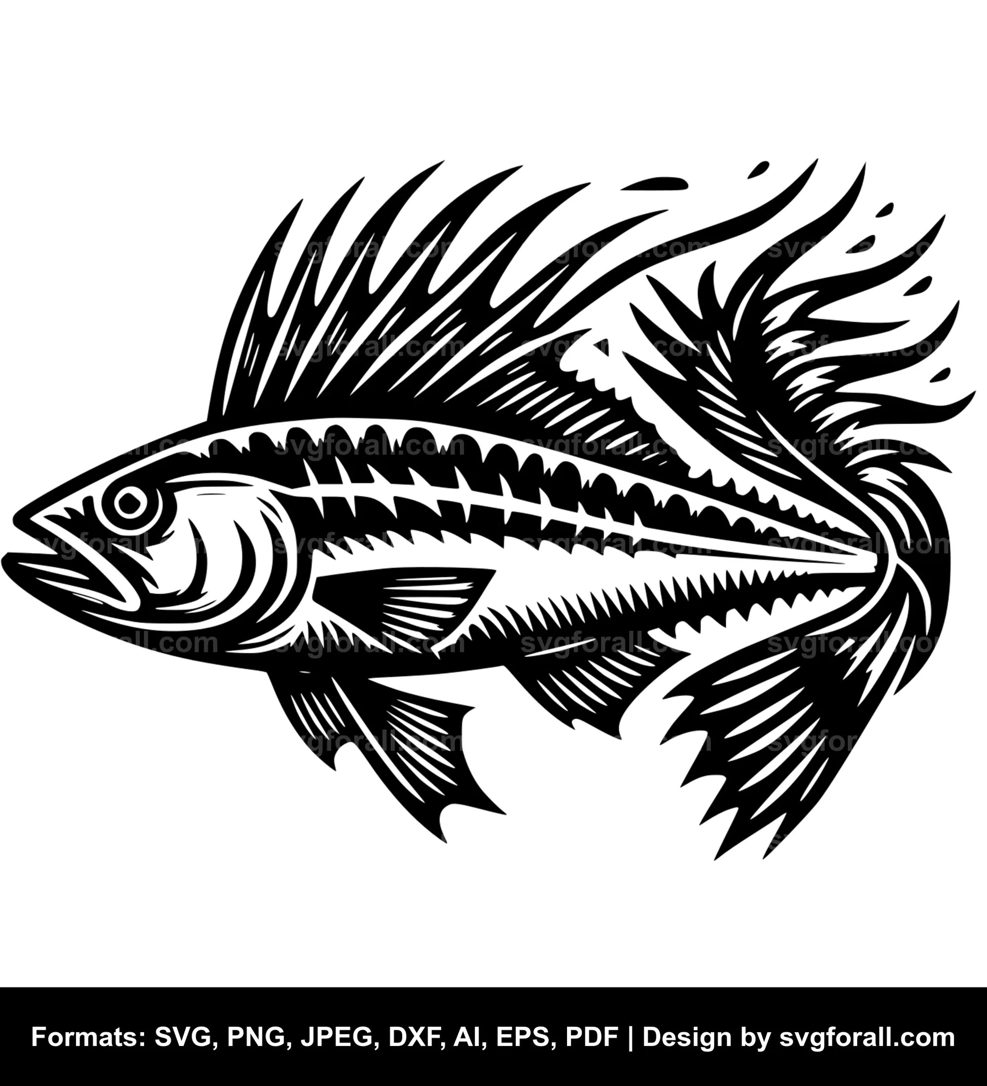 Mullet Fish Cricut SVG