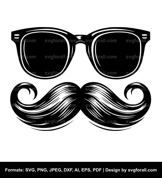 Mustache Black SVG