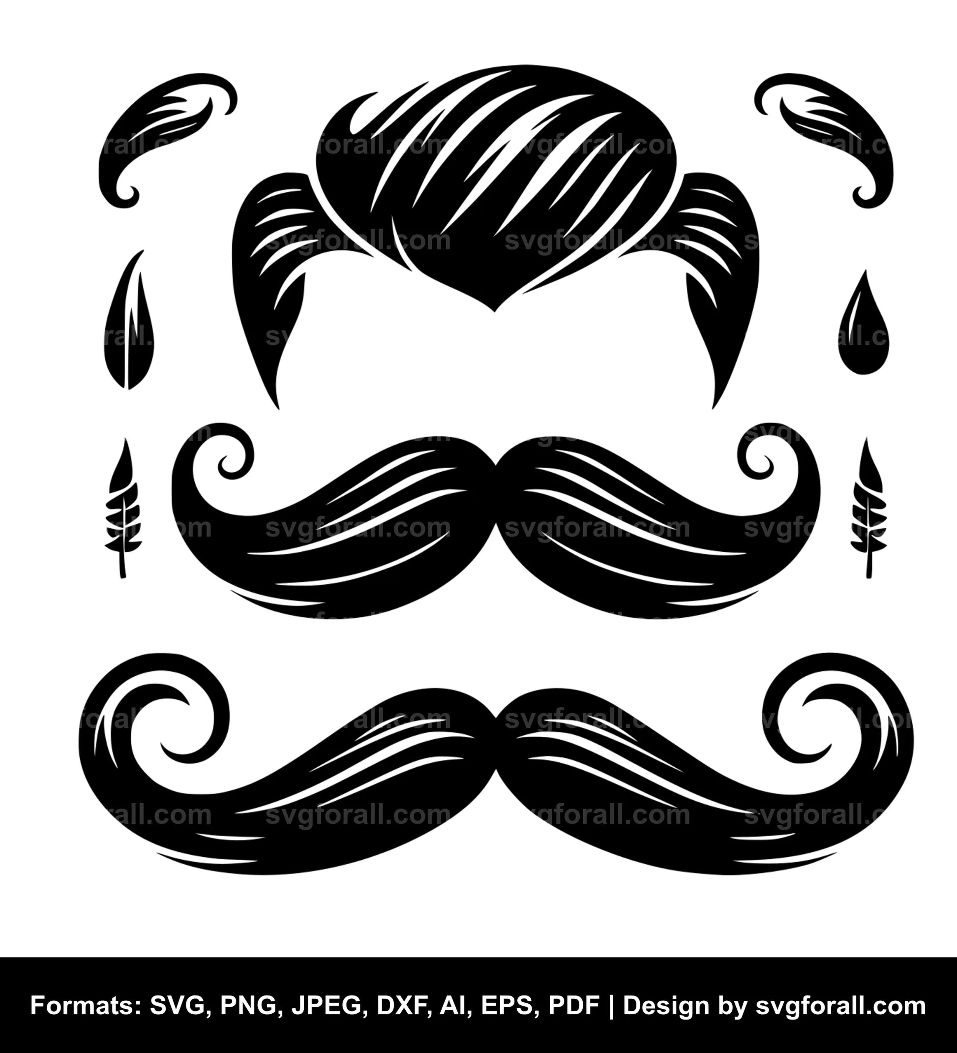 Mustache Clipart SVG