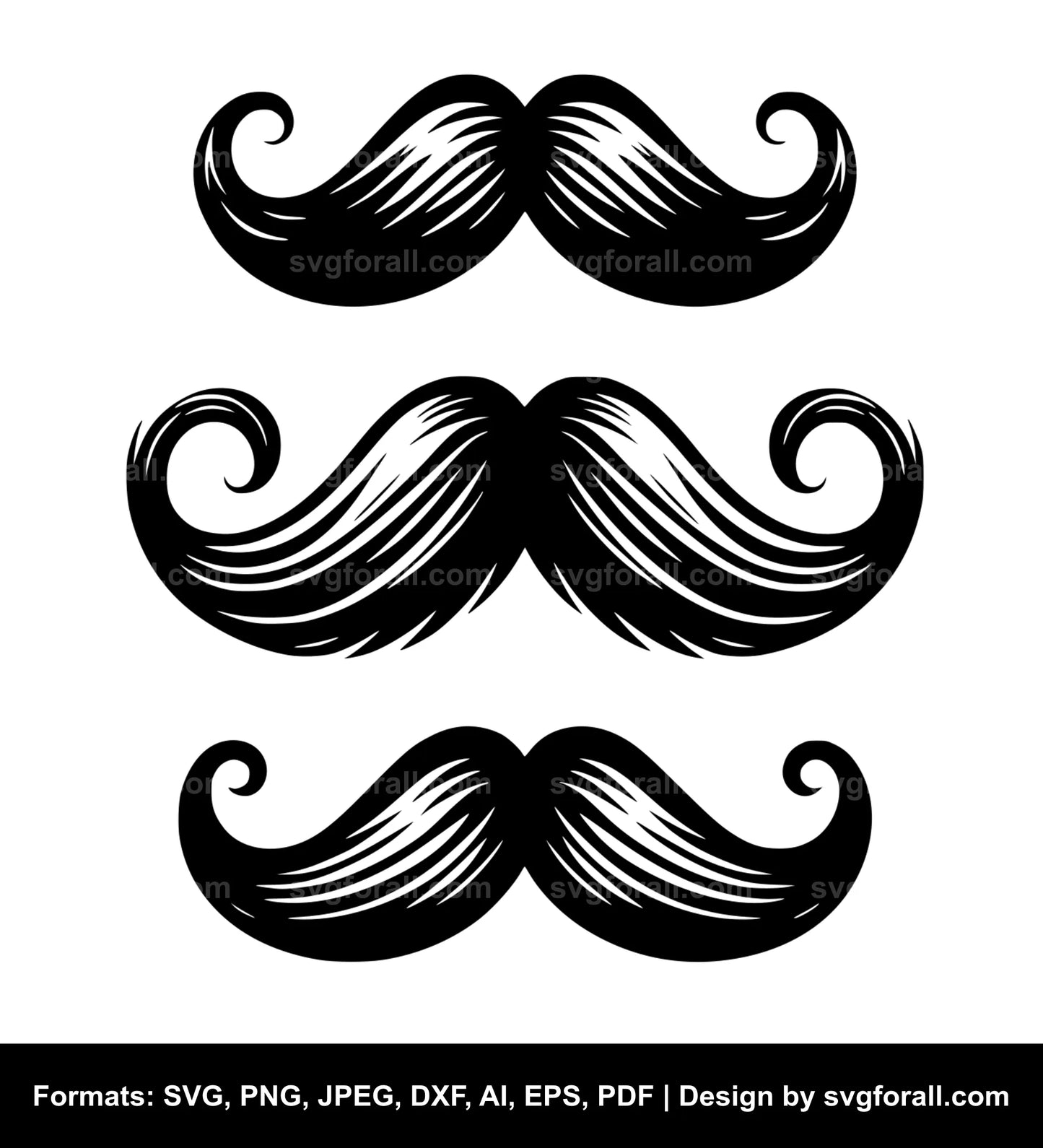 Mustache SVG File