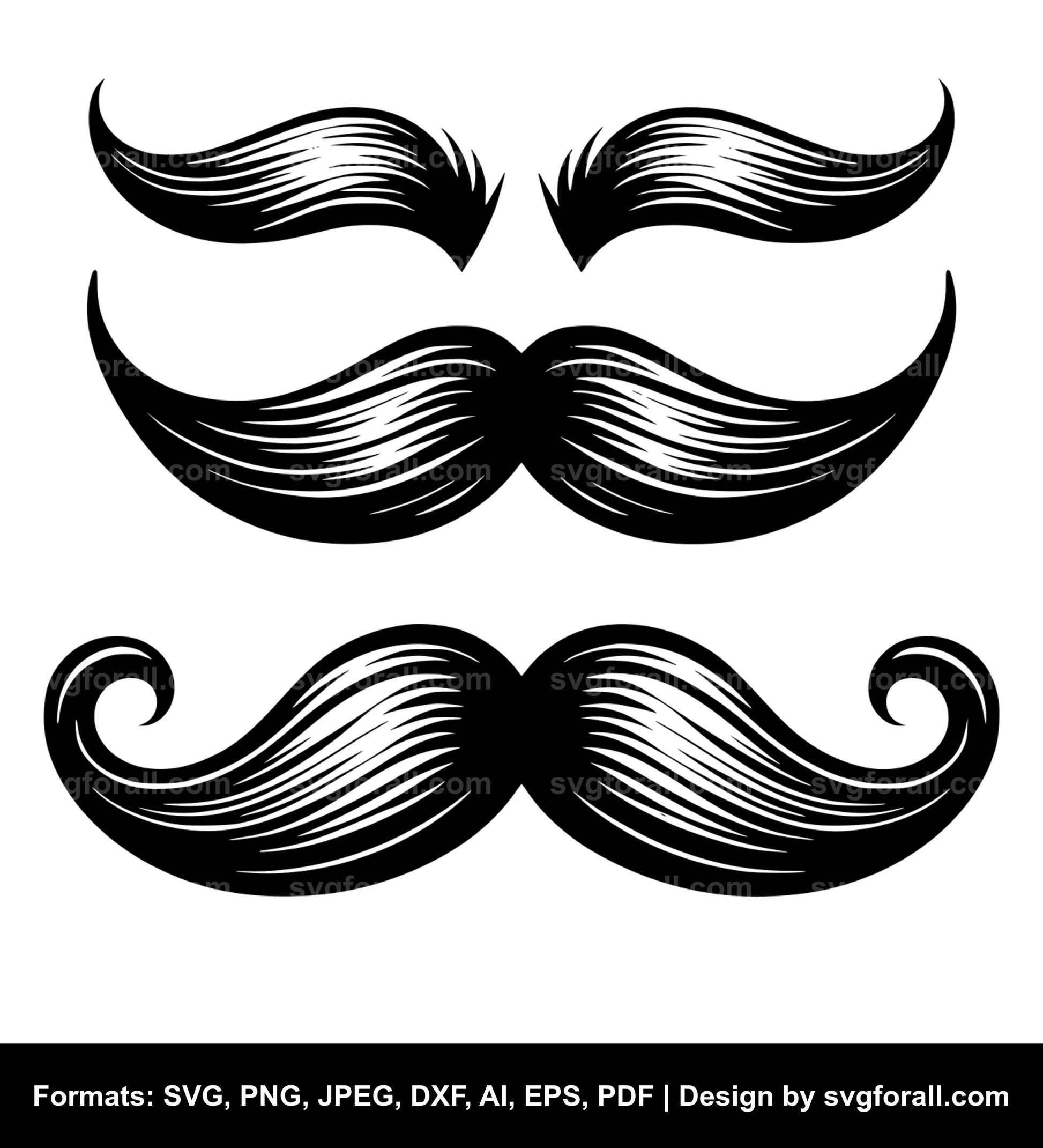 Mustache SVG Vector