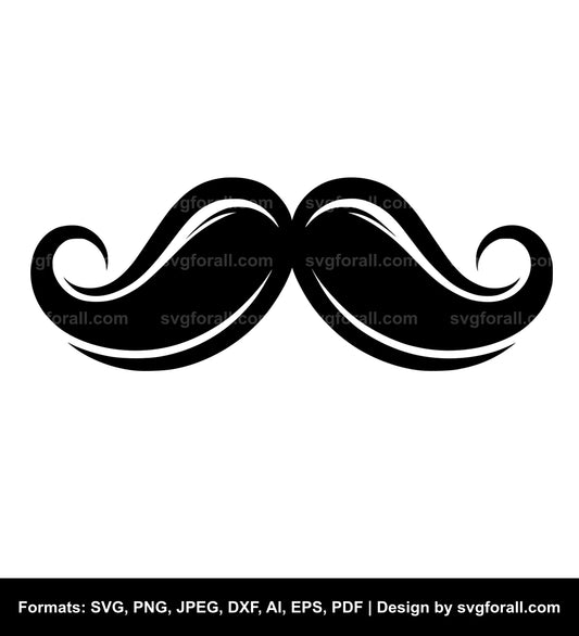 Mustache Vector SVG