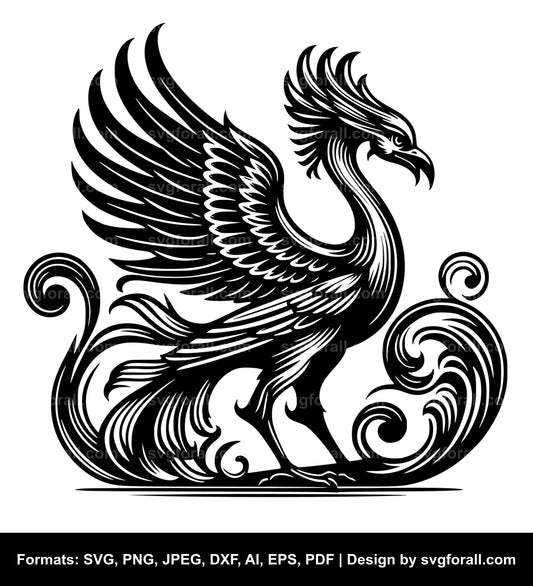 Mythical Bird SVG File