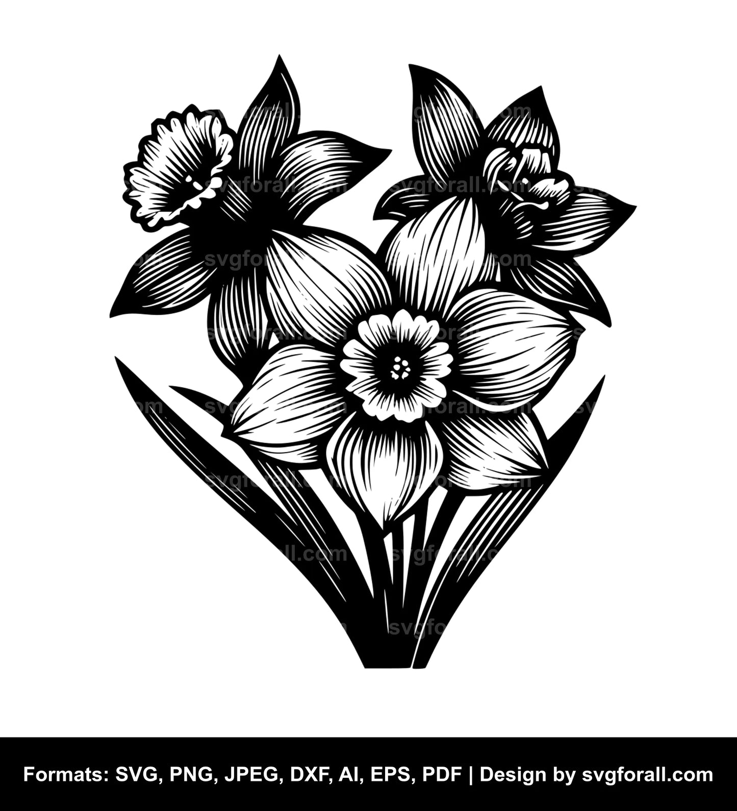 Narcissus Flower Cricut SVG