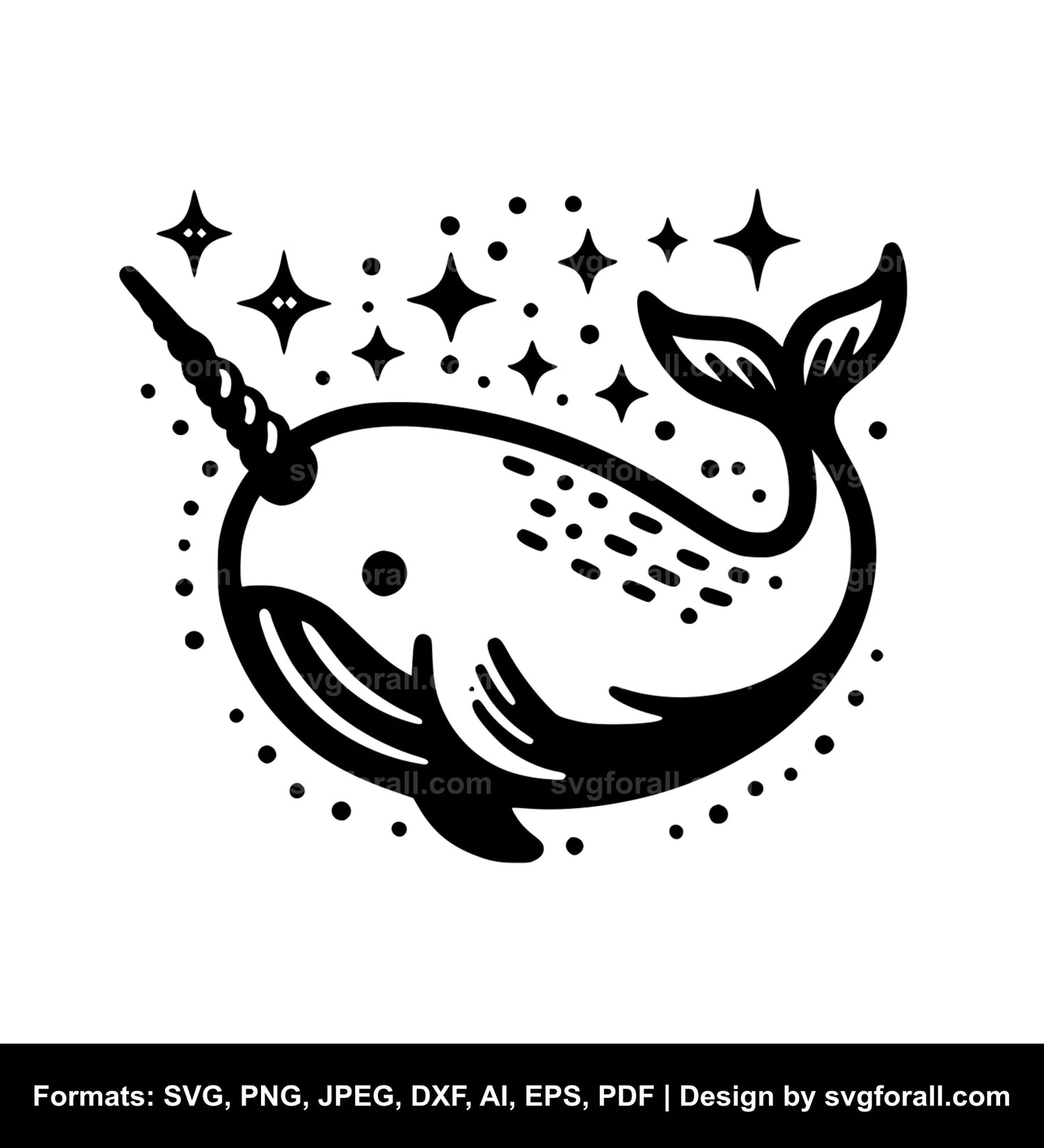 Narwhal SVG Vector