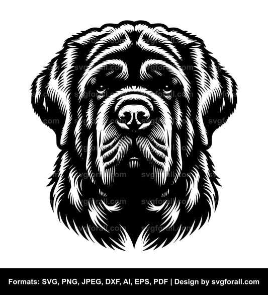 Neapolitan Mastiff Dog Cricut SVG