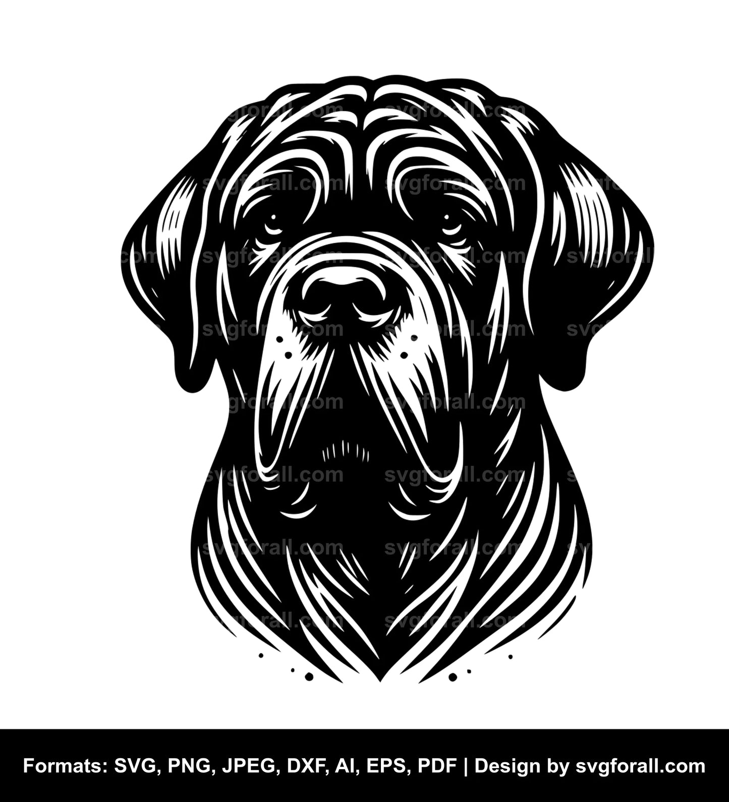 Neapolitan Mastiff Dog SVG