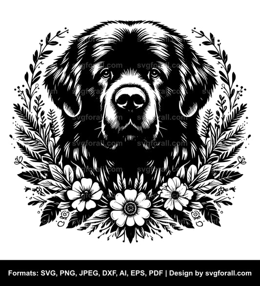 Newfoundland Dog SVG File