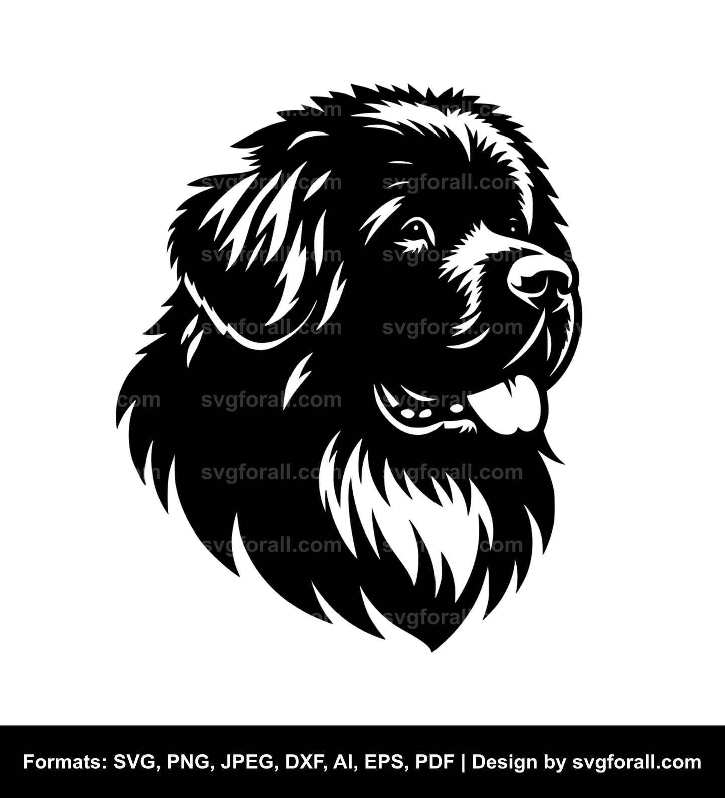 Newfoundland Dog SVG Vector