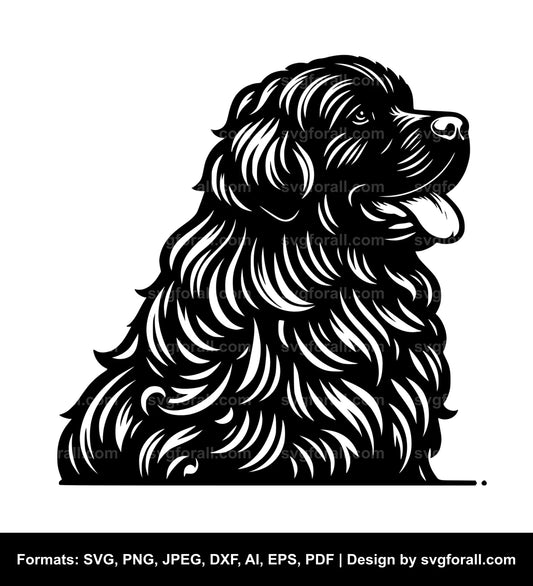 Newfoundland Dog Vector SVG