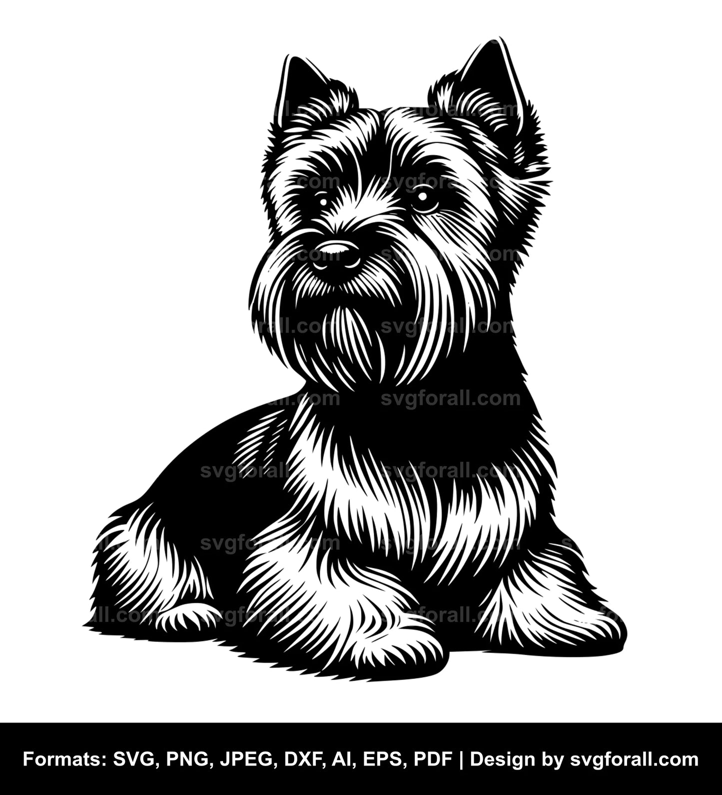 Norwich Terrier Dog SVG PNG