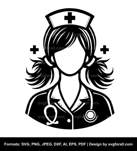 Nurse Ghost SVG Vector