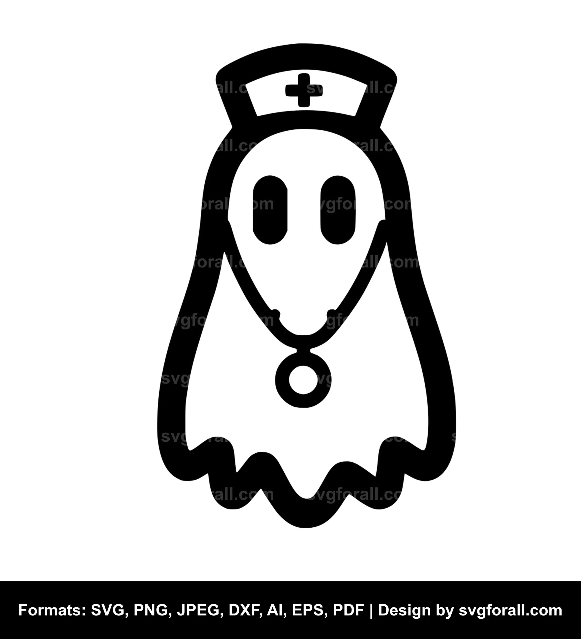 Nurse Ghost Vector SVG