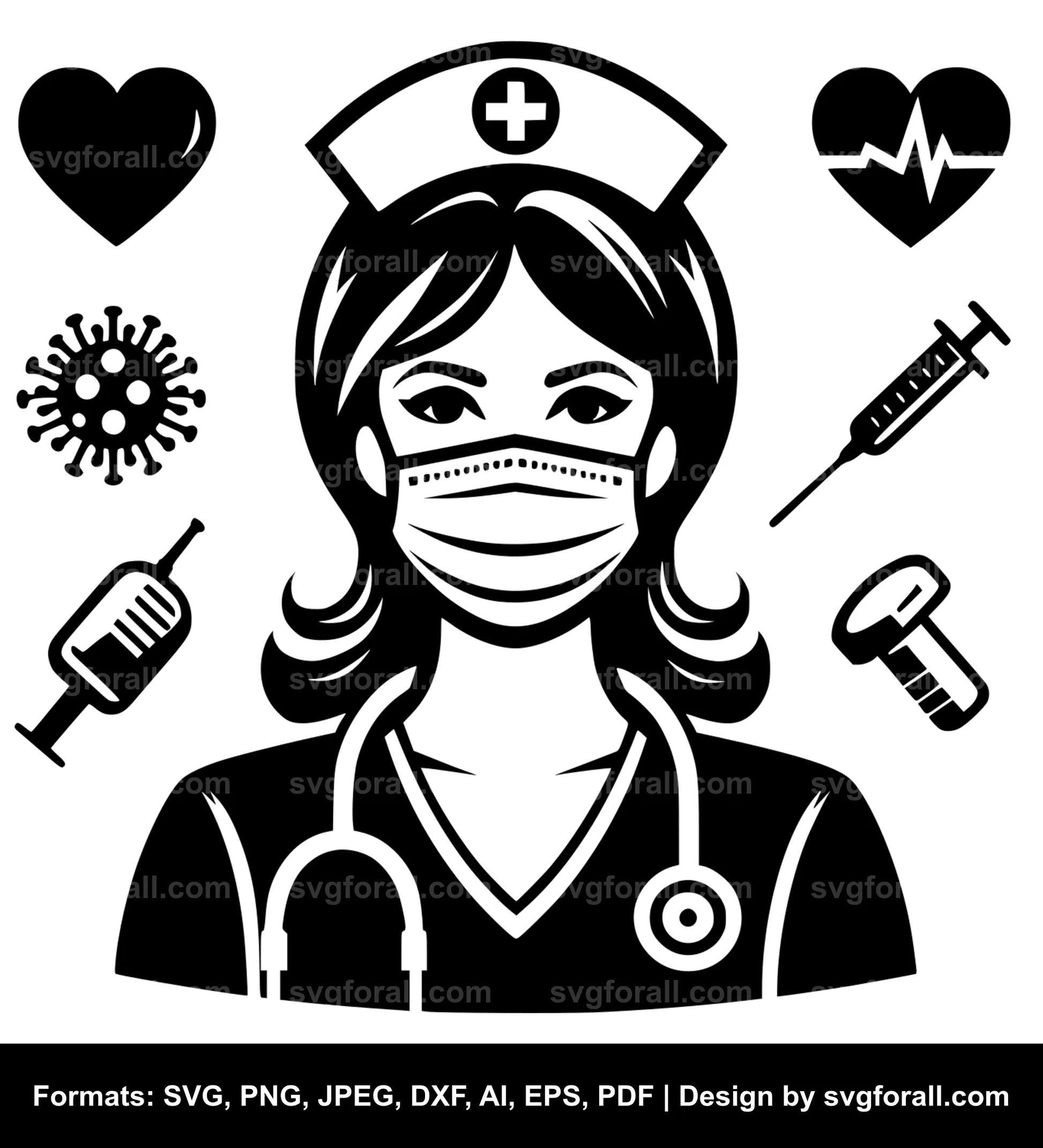 Nurse SVG Vector