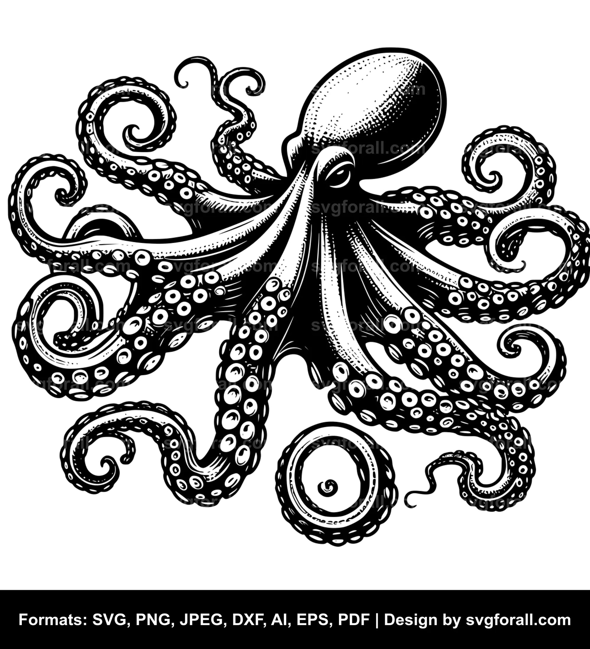 Octopus Cricut SVG Design