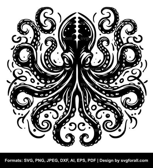 Octopus For Cricut SVG