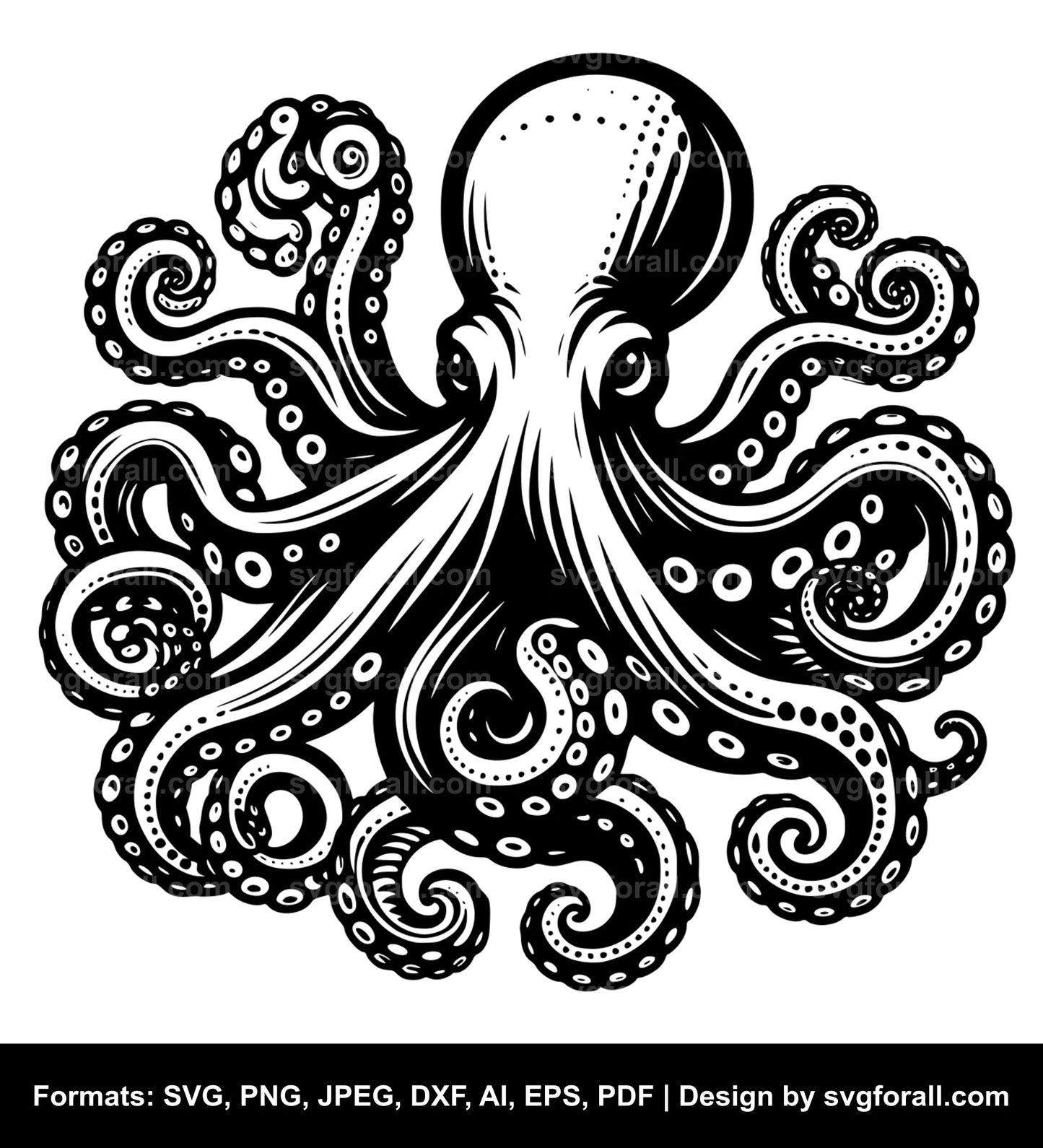 Octopus SVG - For Cricut