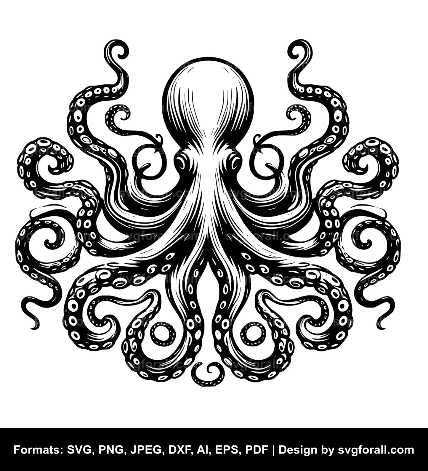 Octopus SVG Clipart