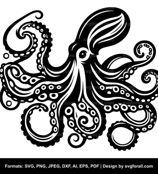 Octopus SVG Cut File