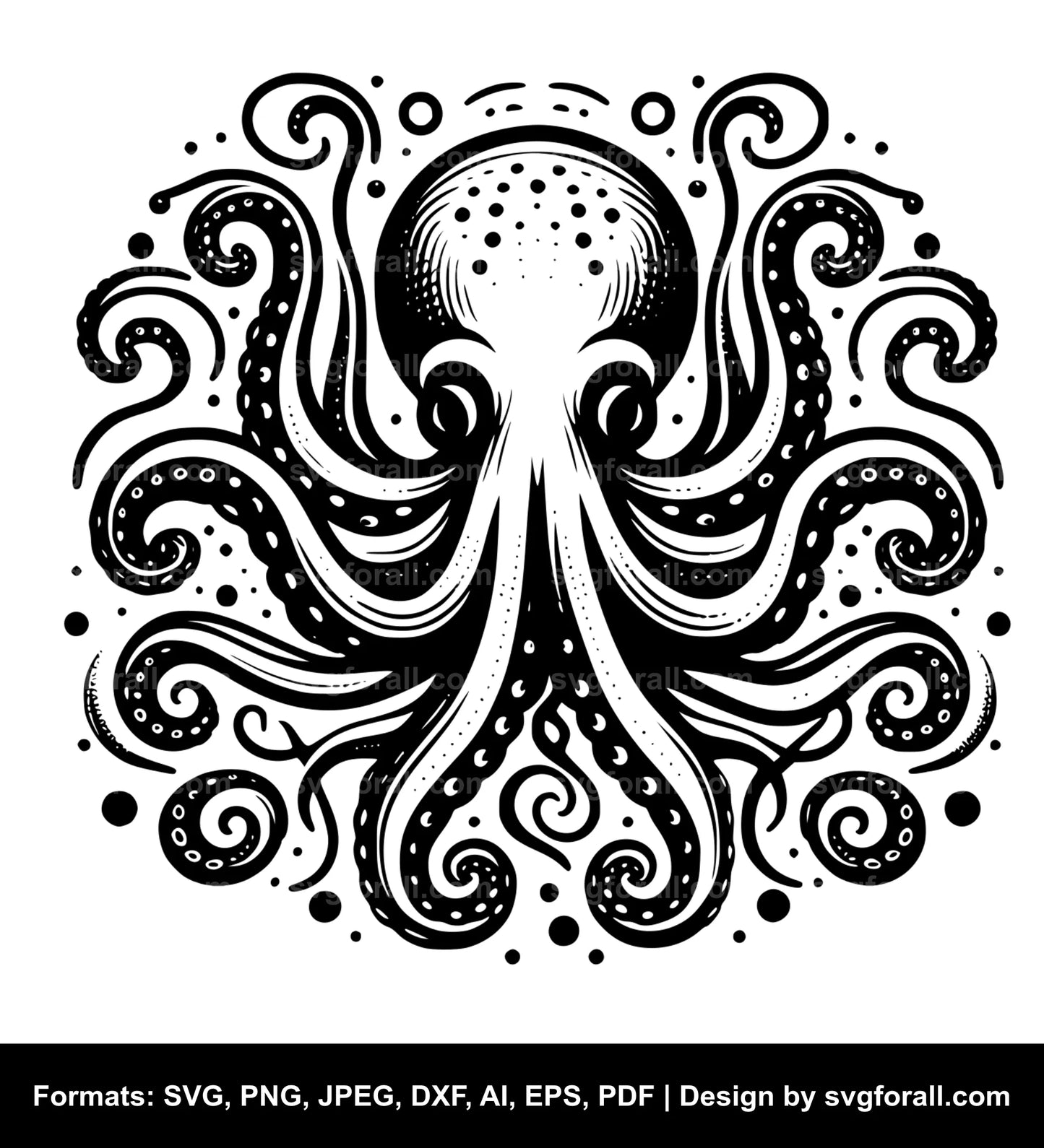 Octopus SVG Illustration