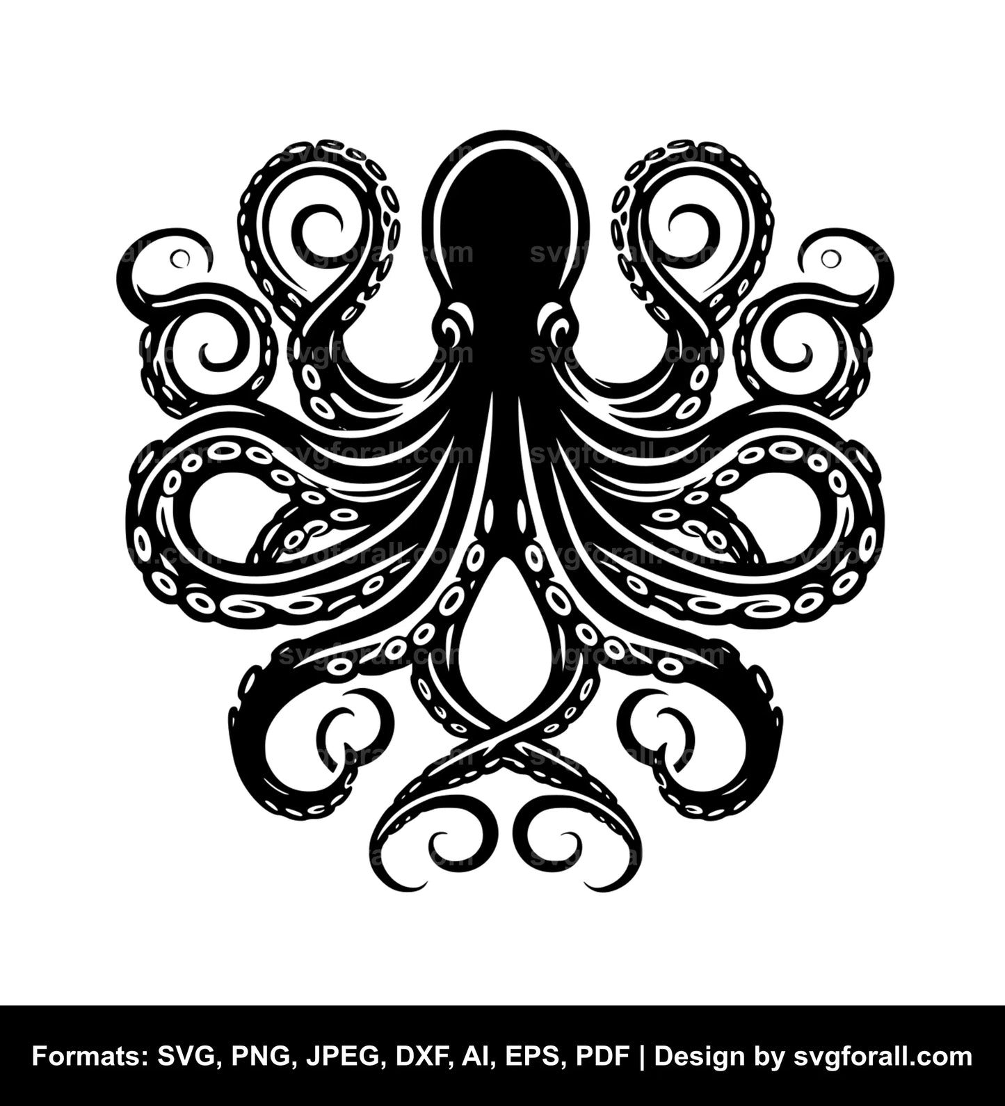 Octopus SVG Vector