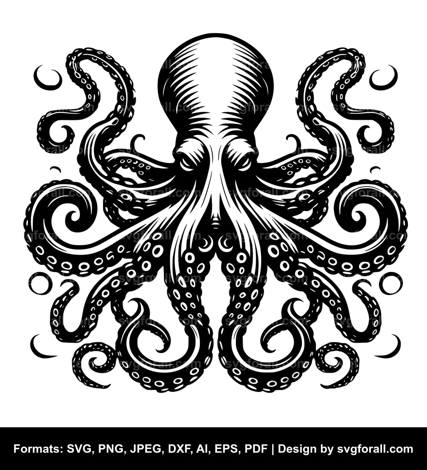 Octopus SVG Vector File