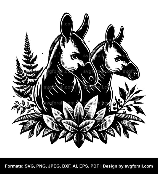 Okapi Black SVG