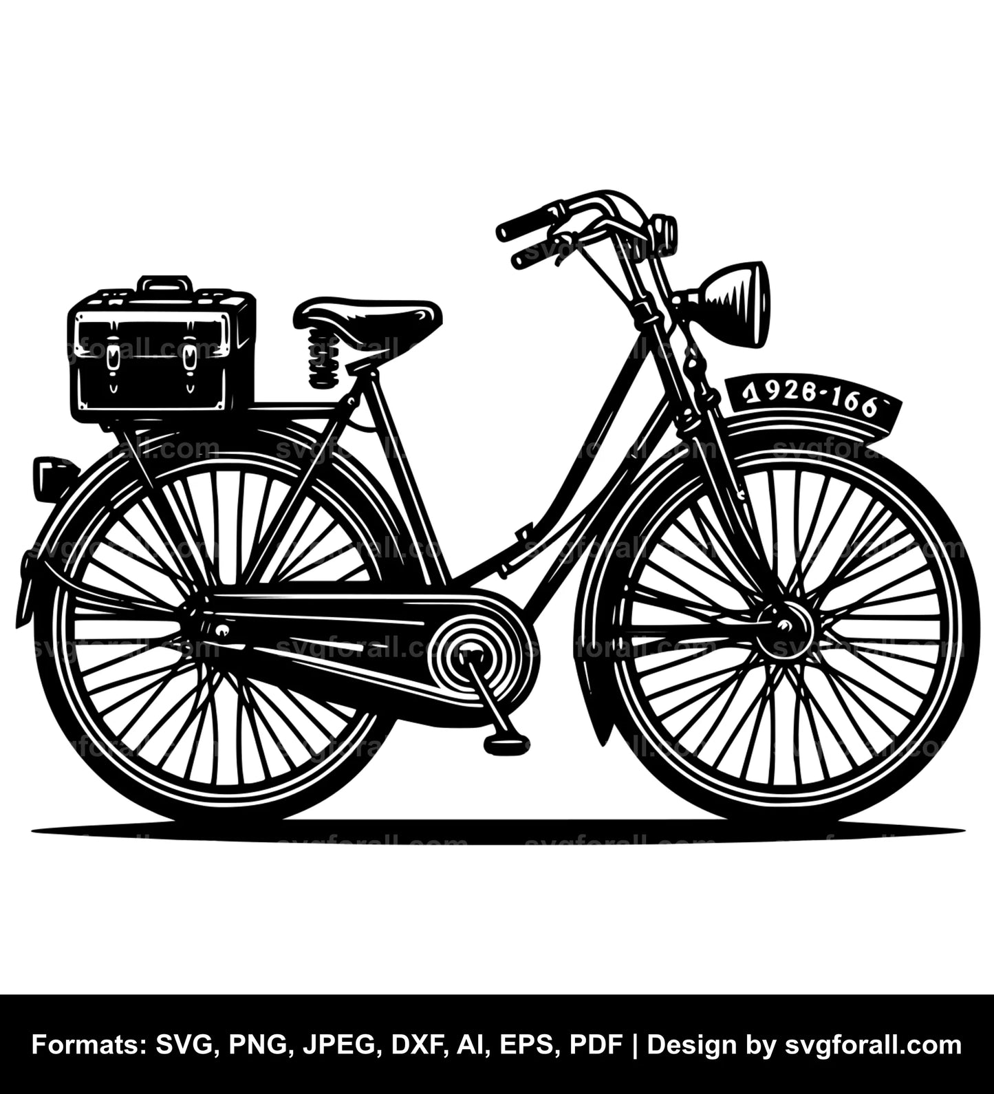 Old Bike Vector SVG