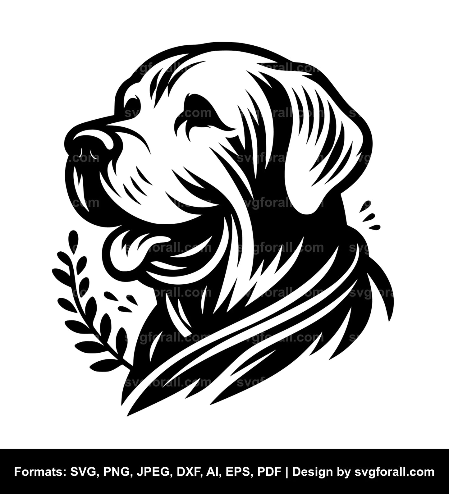 Old Dog SVG Vector