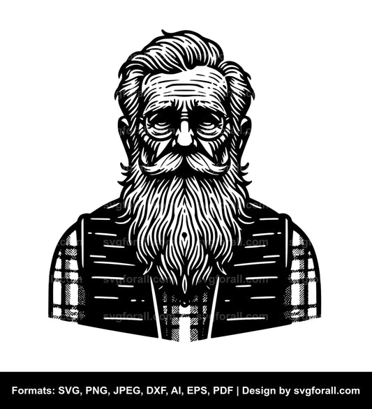 Old Man SVG PNG