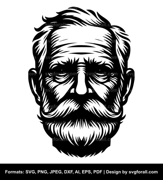 Old Man SVG Vector