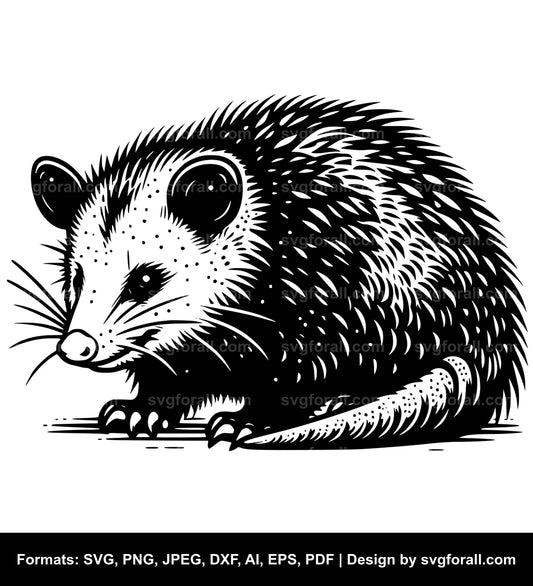 Opossum Cricut SVG