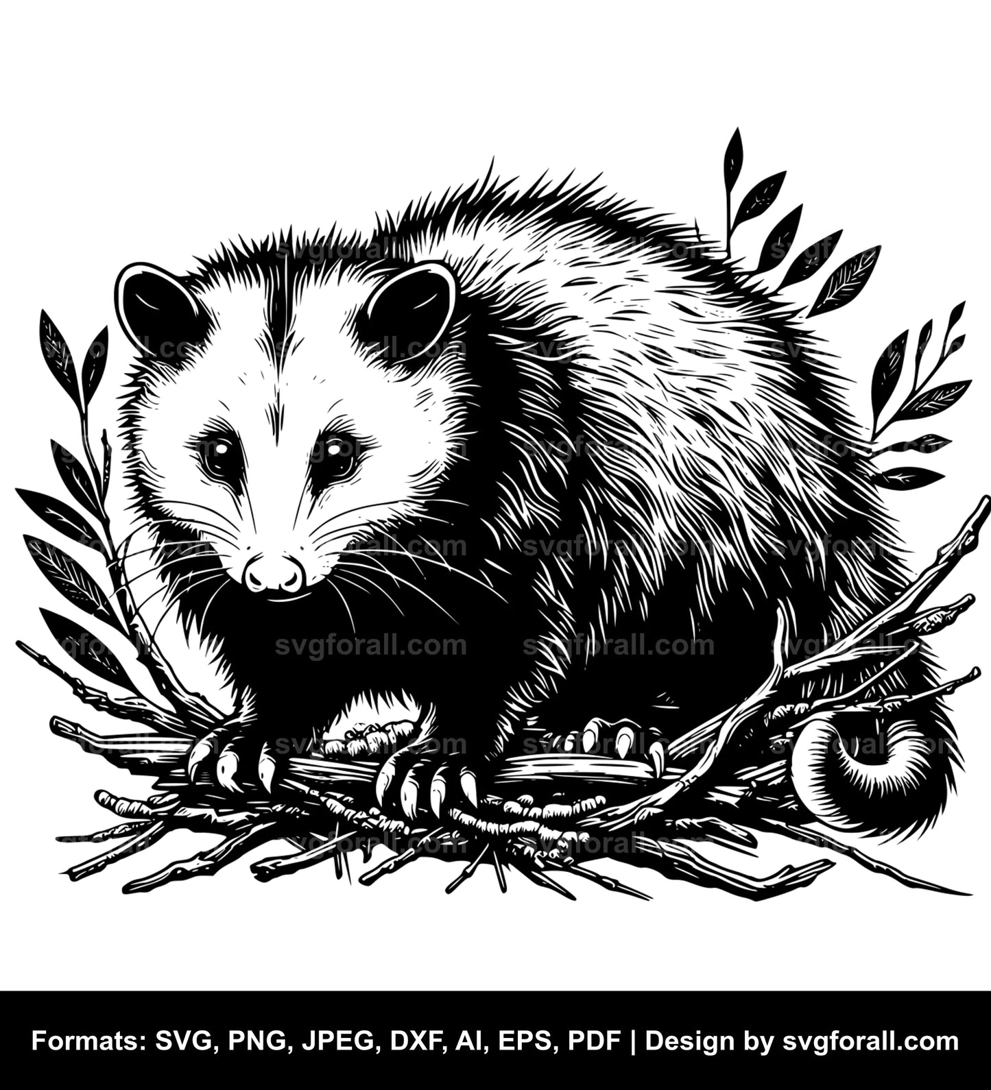 Opossum SVG PNG