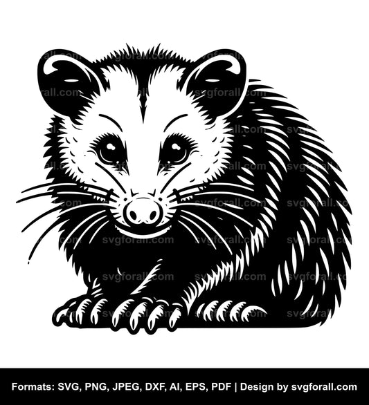 Opossum SVG Vector