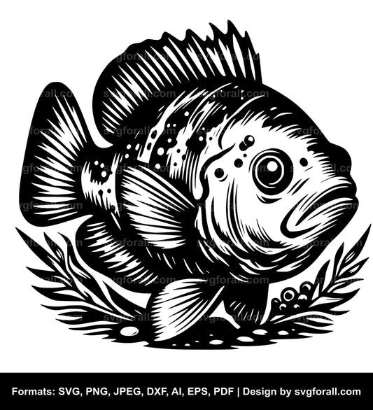 Oscar Fish SVG Design