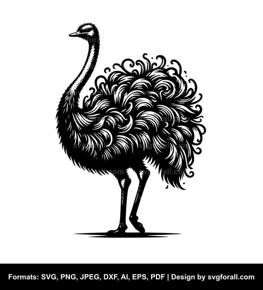 Ostrich Cricut SVG