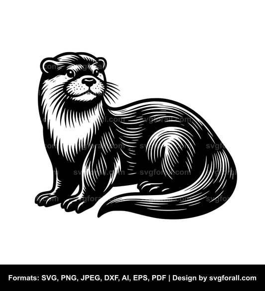 Otter SVG File